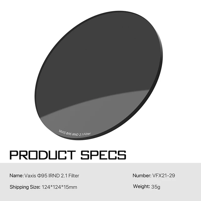 Vaxis Black Mist Pure Mist Polarizing Filter 1/2 1/4 1/8 Fits  MB-T16 4X5.65'' Mi