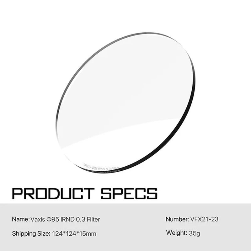 Vaxis Black Mist Pure Mist Polarizing Filter 1/2 1/4 1/8 Fits  MB-T16 4X5.65'' Mi