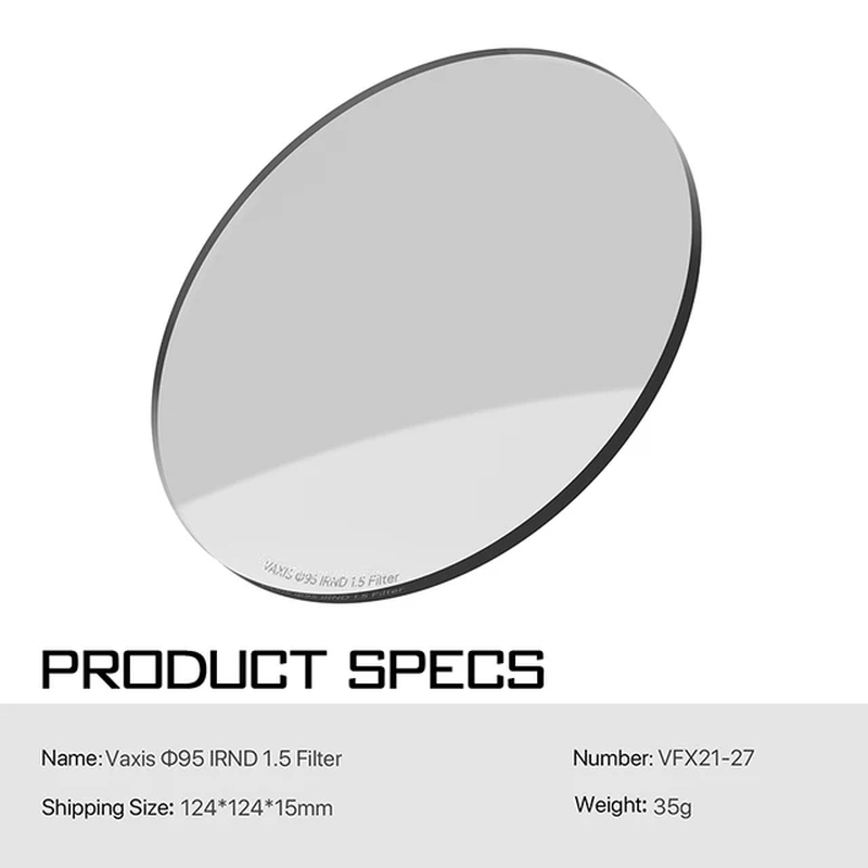 Vaxis Black Mist Pure Mist Polarizing Filter 1/2 1/4 1/8 Fits  MB-T16 4X5.65'' Mi