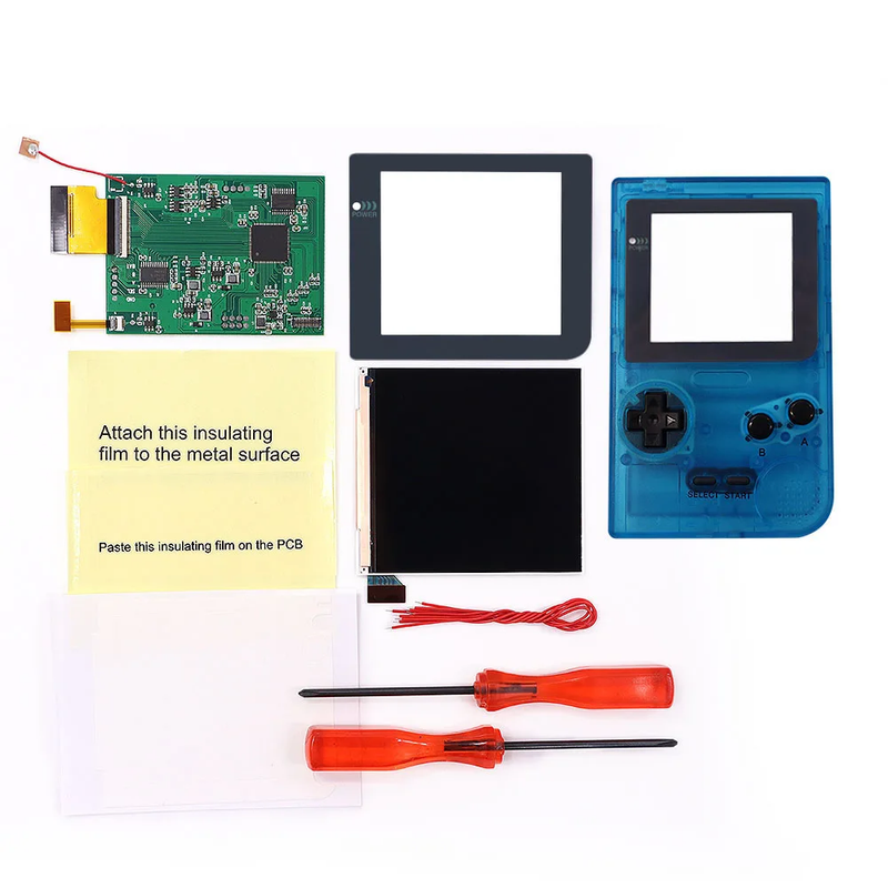 GBP Q5 Larger IPS Screen LCD Display Build in OSD for Gameboy Pocket 8 Color Ret