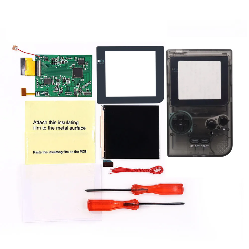GBP Q5 Larger IPS Screen LCD Display Build in OSD for Gameboy Pocket 8 Color Ret