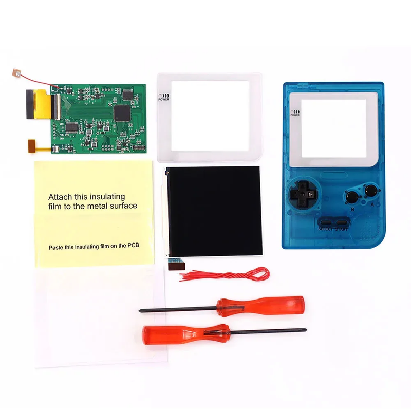 GBP Q5 Larger IPS Screen LCD Display Build in OSD for Gameboy Pocket 8 Color Ret