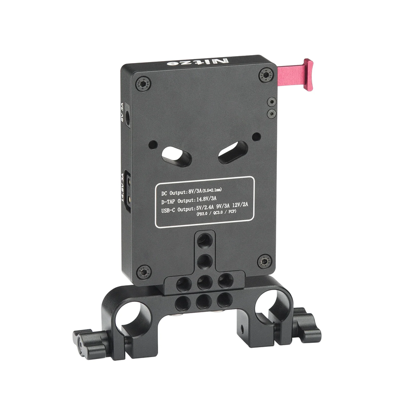 NITZE V-MOUNT Battery Plate V Lock Plate with Automatic Lock Protection with 15M