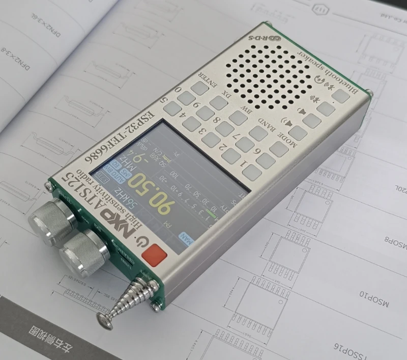 ATS125 High Sensitivity Multifunctional Bluetooth Radio FM Upgrade TEF6686