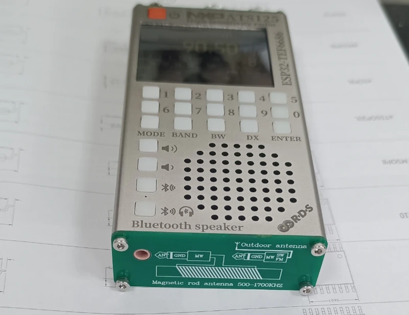 ATS125 High Sensitivity Multifunctional Bluetooth Radio FM Upgrade TEF6686