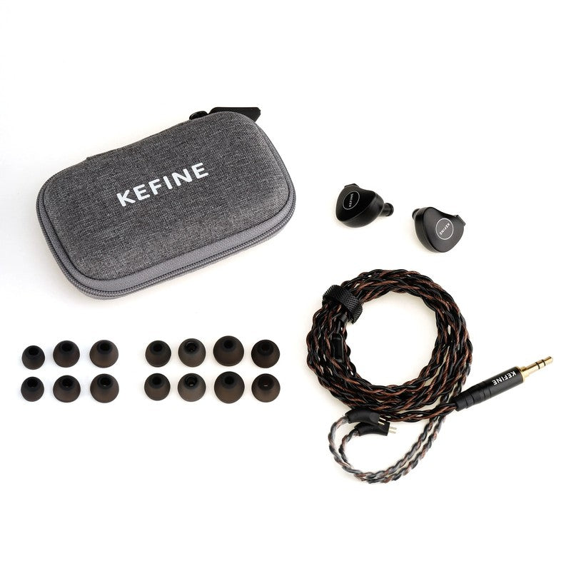 Kefine Klanar in Ear Earphone 14.5Mm Planar Driver IEM Hifi Wired Earphone Earbu