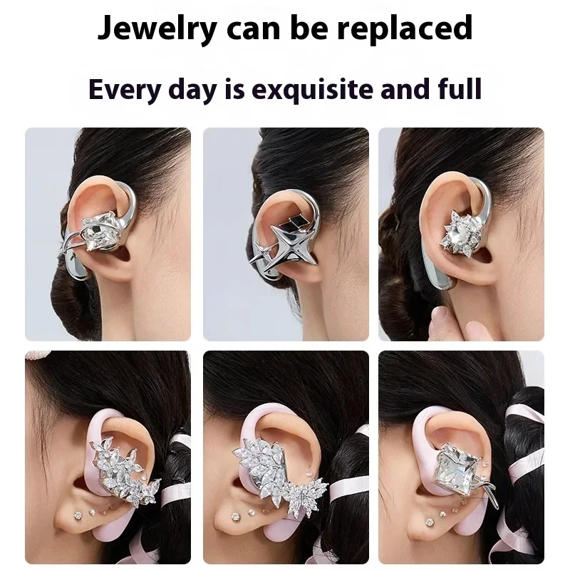 Erdu Ear Hook Earphones Bluetooth Wireless Earbud Custom for Girl Sport Ear Hang