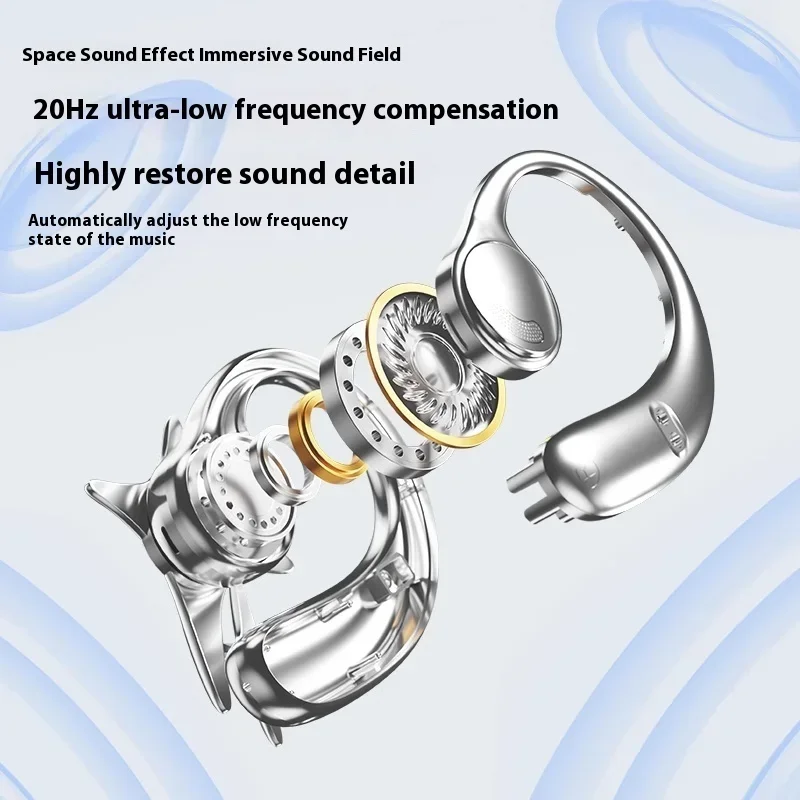 Erdu Ear Hook Earphones Bluetooth Wireless Earbud Custom for Girl Sport Ear Hang