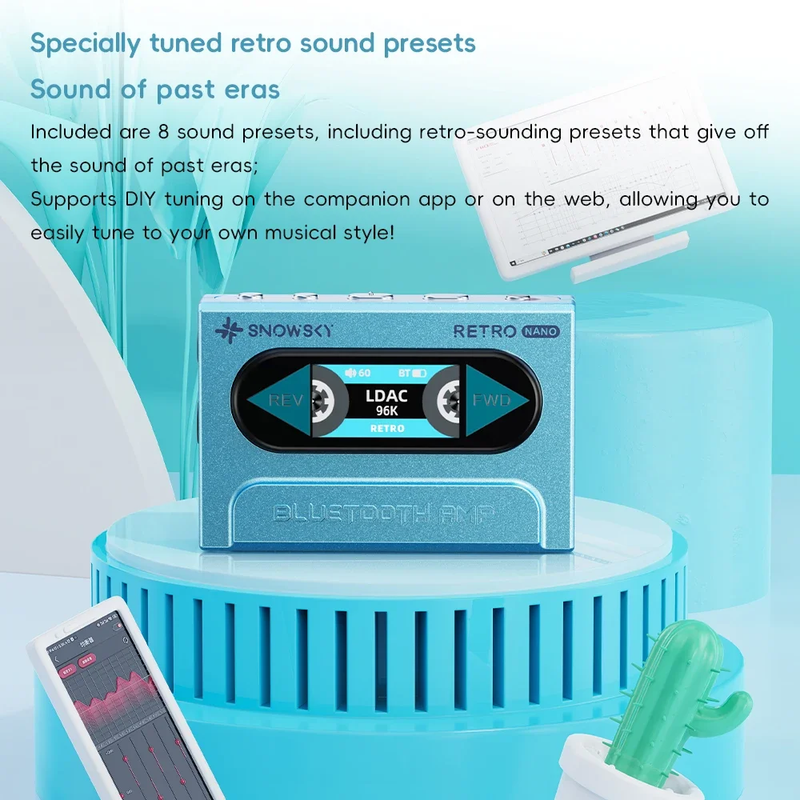 Fiio Snowsky RETRO NANO Bluetooth DAC and Headphone Amplifier LDAC Aptx Adaptive