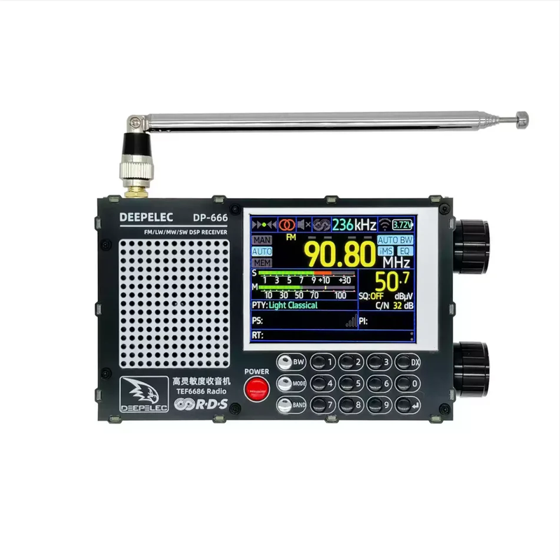 New DP-666 TEF6686 Radio High Sensitivity Full Band FM AM FM Short Wave Radio