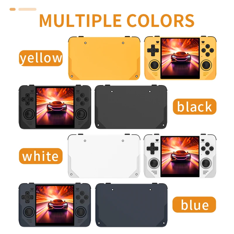 RGB30 Yellow 720*720 4 Inch Ips Screen Built-In WIFI RK3566 Open-Source Retro Ha