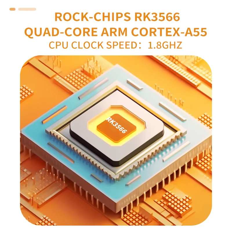 RGB30 Yellow 720*720 4 Inch Ips Screen Built-In WIFI RK3566 Open-Source Retro Ha