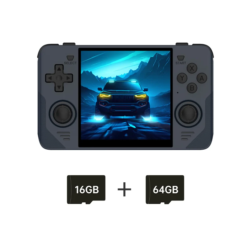 RGB30 Yellow 720*720 4 Inch Ips Screen Built-In WIFI RK3566 Open-Source Retro Ha