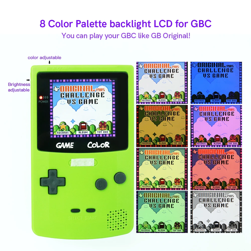 720P Hdmi-Compatible with TV Q5 HD GBC IPS LCD Larger SCREEN RETRO PIXEL Backlig