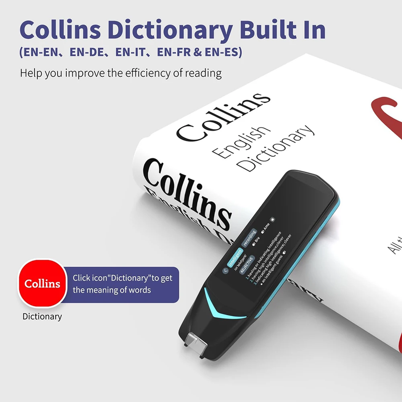 Reading Pen for Dyslexia Scan Reader Pen 4 Text to Speech Device Translator Pen