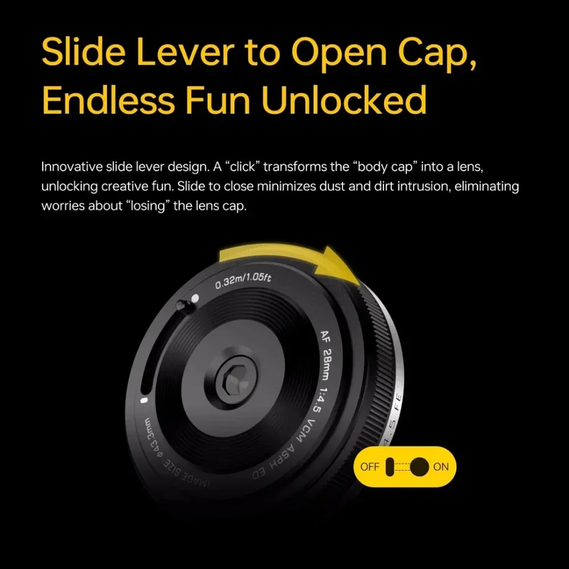 In Stock Viltrox 28Mm F4.5 Full Frame Autofocus Lens for Sony Fe-Mount Pancake L