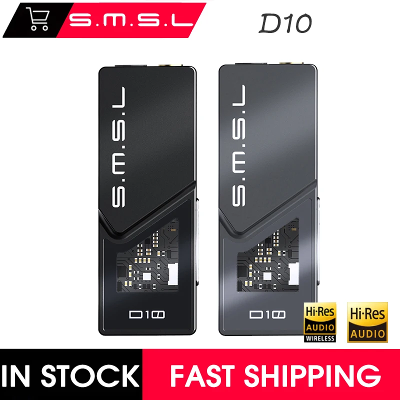 SMSL D10 Portable USB Balanced DAC Digital Music Audio Headphone Amplifier Cs431