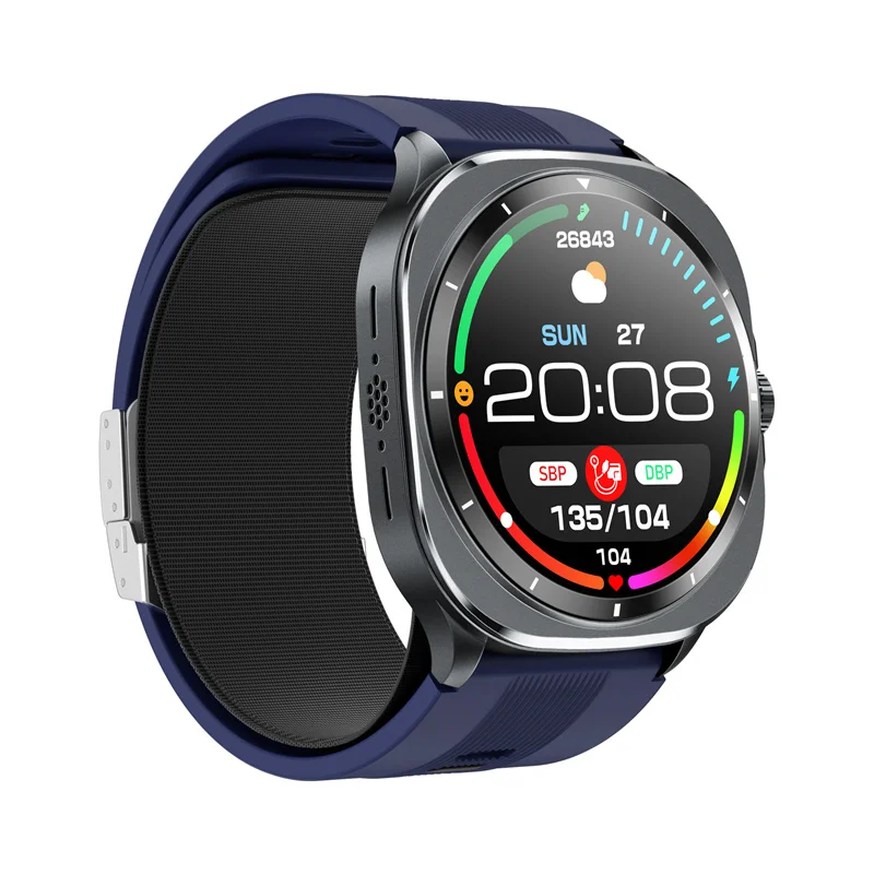 TK65 ECG Smart Watch Amoled Air Pump Sac True Accurate Blood Pressure Health Mon