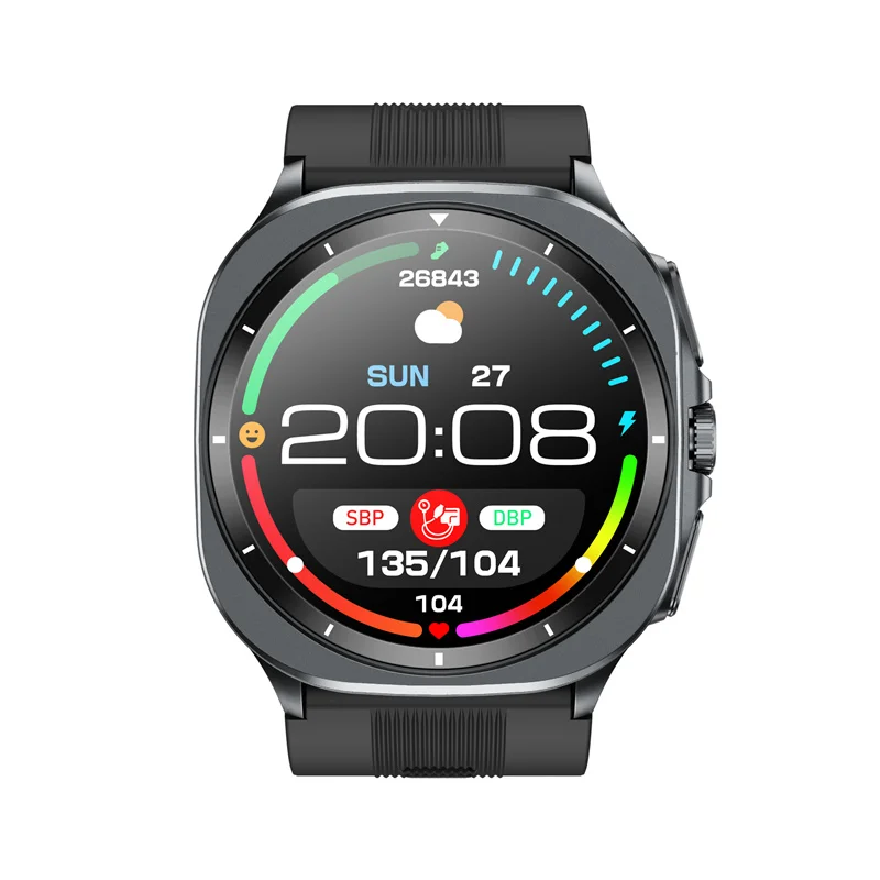 TK65 ECG Smart Watch Amoled Air Pump Sac True Accurate Blood Pressure Health Mon