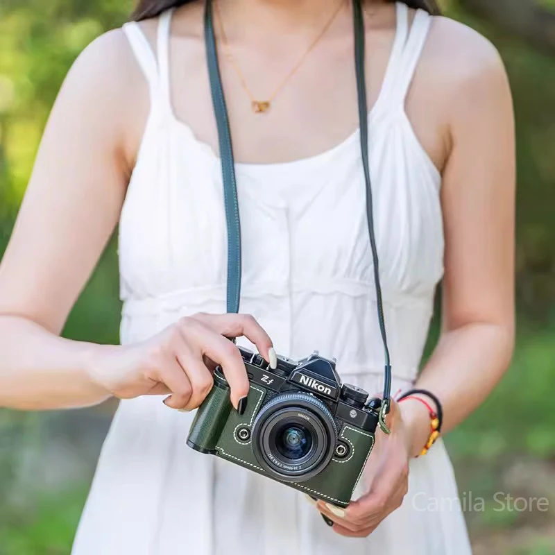 NEW Handwork Camera Genuine Leather Cowhide Bag Body BOX Case for NIKON ZF Z-F S