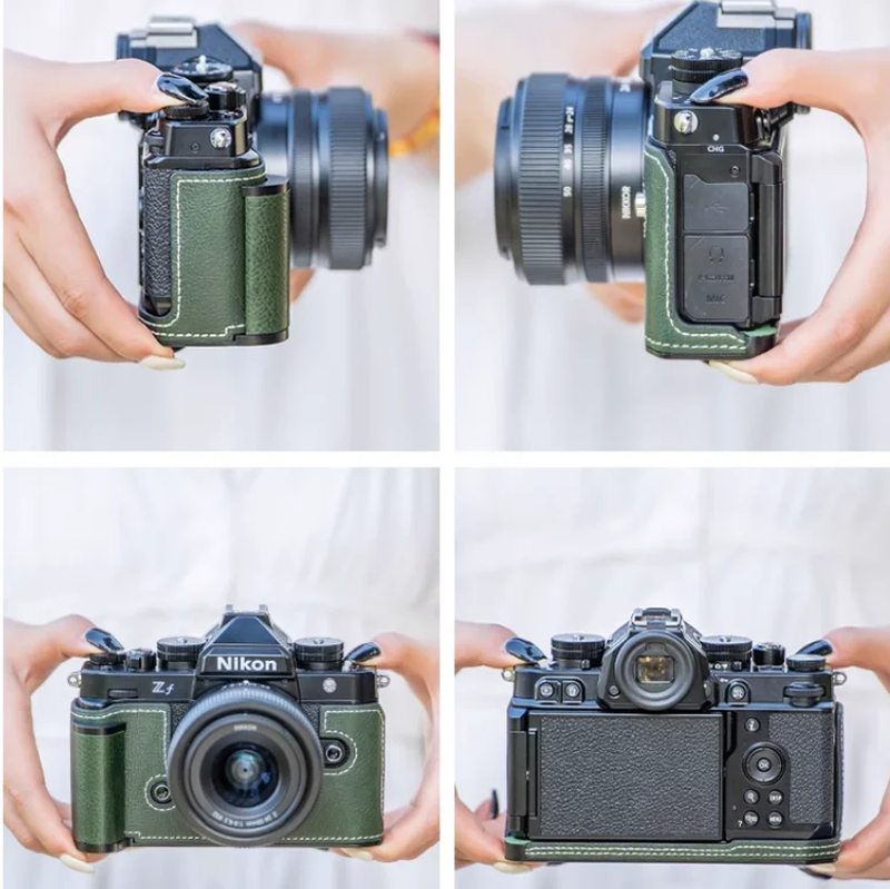 NEW Handwork Camera Genuine Leather Cowhide Bag Body BOX Case for NIKON ZF Z-F S