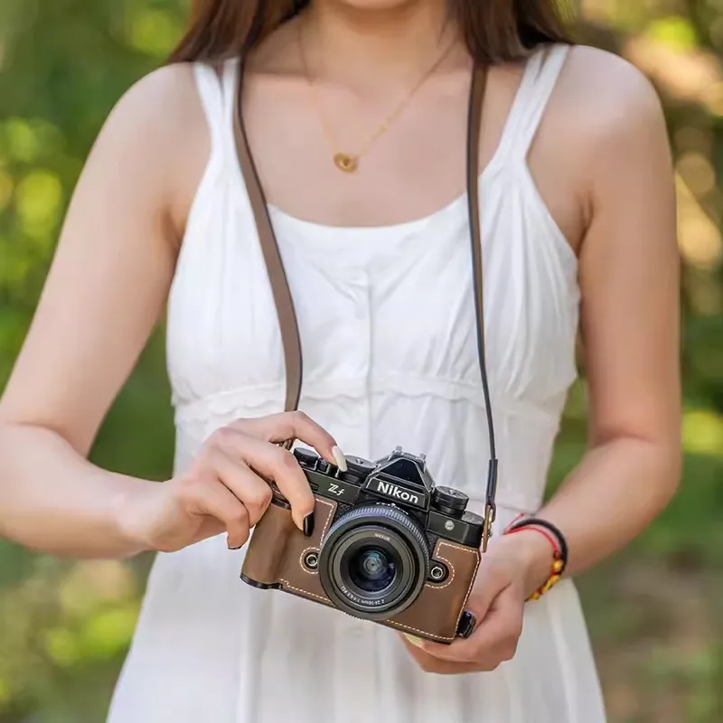 NEW Handwork Camera Genuine Leather Cowhide Bag Body BOX Case for NIKON ZF Z-F S