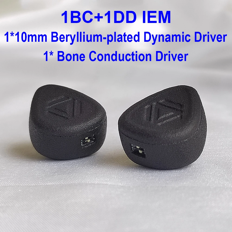 Bone Conduction Headphones Hifi IEM Earphones 1DD+1BC In-Ear Earbuds Wired Headp