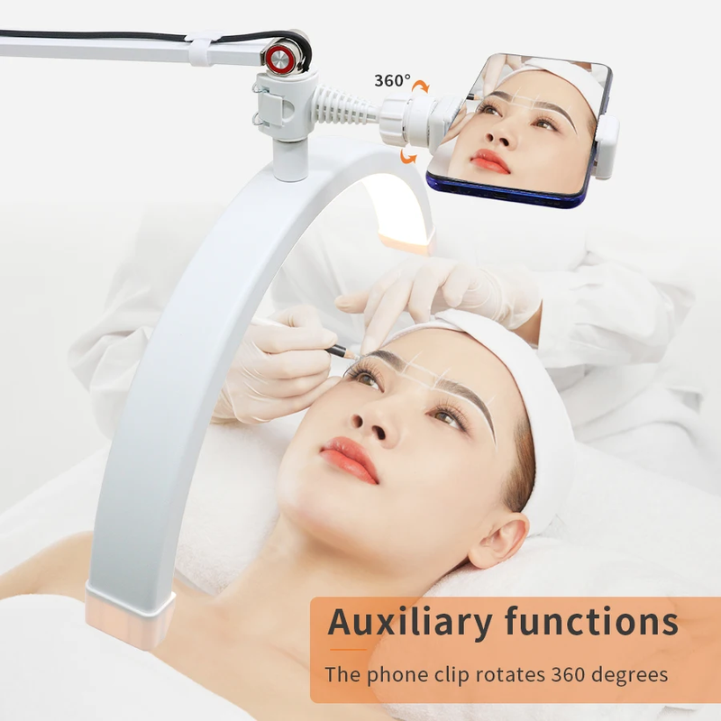 180Leds Eyelash Extension Ring Lamp Tattooist Estheticians LED Half Moon Lash Li