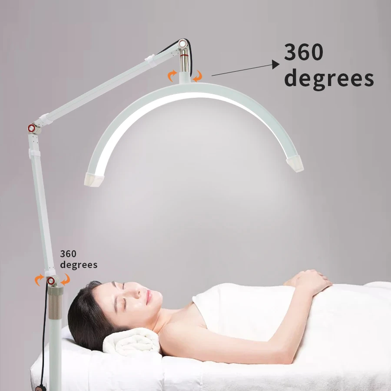 180Leds Eyelash Extension Ring Lamp Tattooist Estheticians LED Half Moon Lash Li