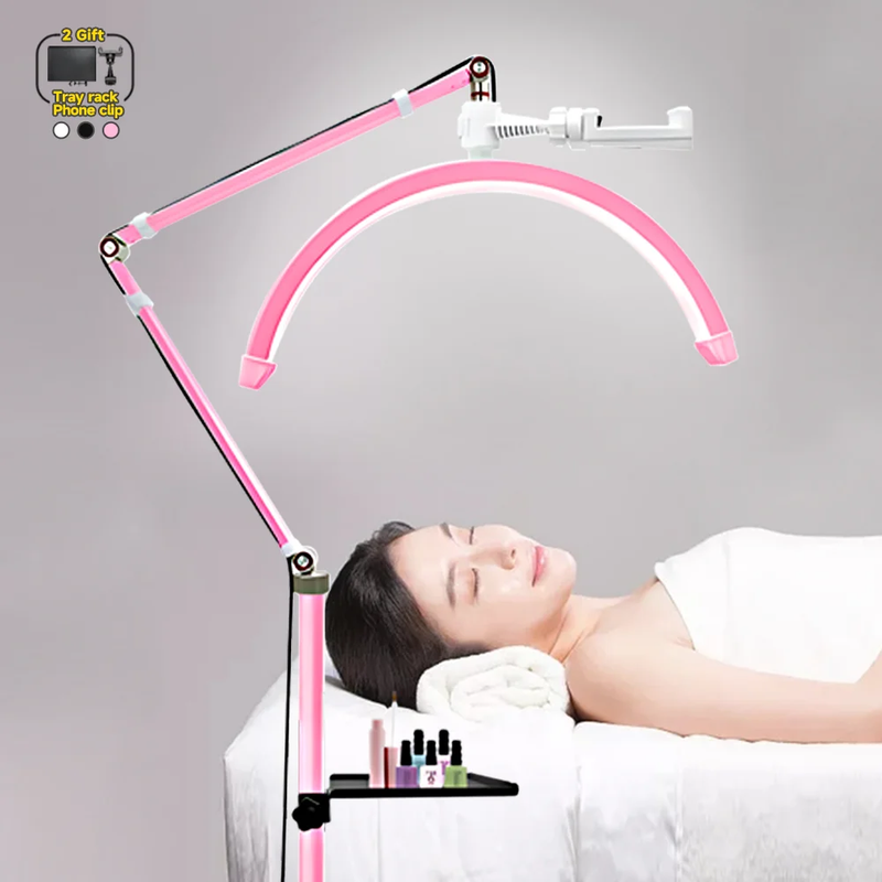 GX490 Ring Light Half Moon LED Lamp Stream Deck Floor Video Light Fill Light 300