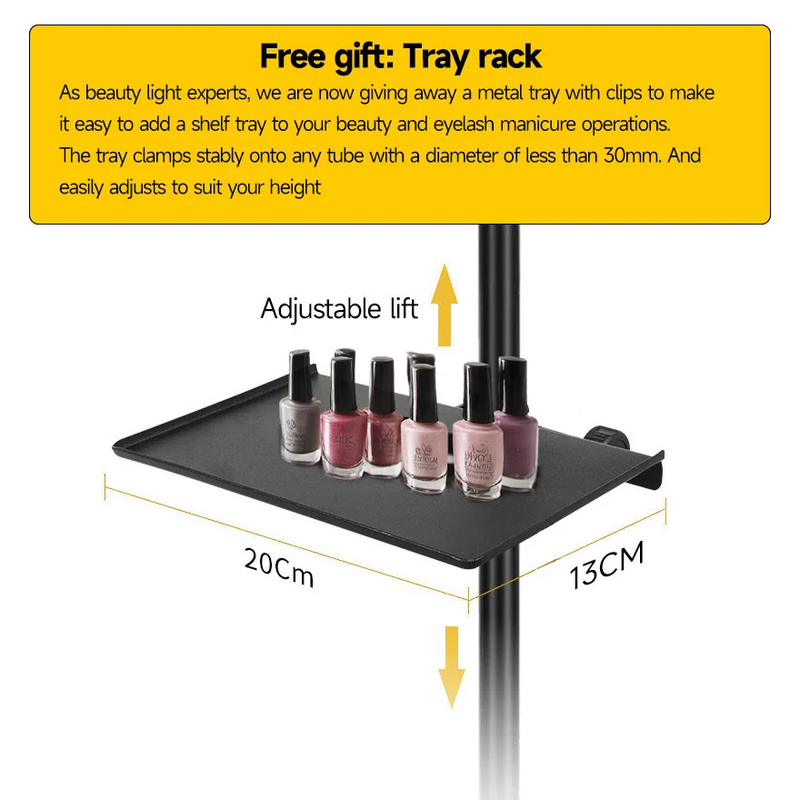 GX490 Ring Light Half Moon LED Lamp Stream Deck Floor Video Light Fill Light 300