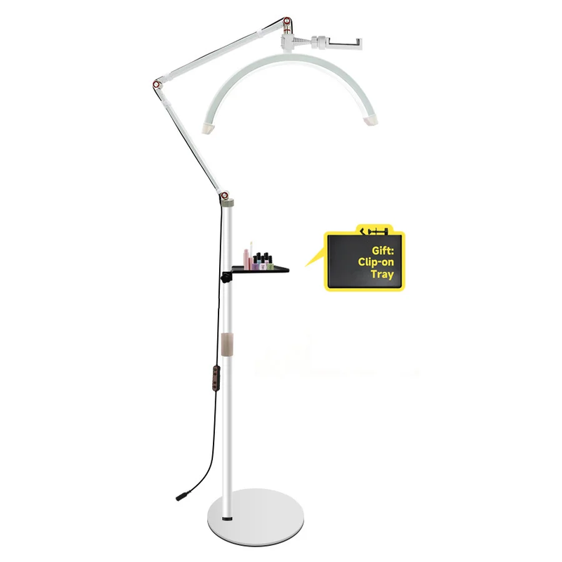 GX490 Ring Light Half Moon LED Lamp Stream Deck Floor Video Light Fill Light 300