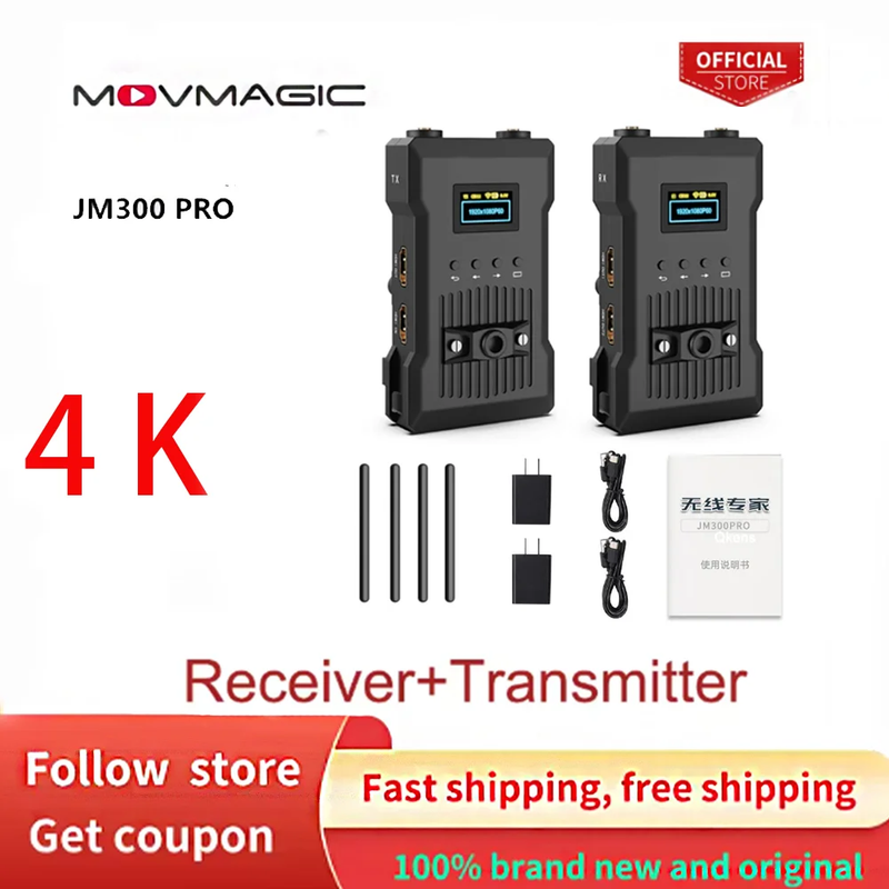MOVMAGIC 4K Wireless Transmission System 1080P HD Hdmi-Compatible Video Image Tr