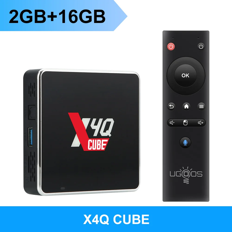 Ugoos X4Q Pro TV BOX Android 11 Smart TV Box S905X4 DDR4 4GB 32GB Wifi 1000M X4