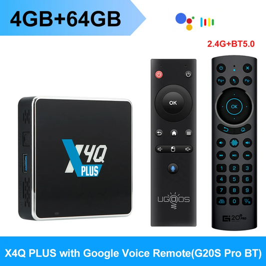 Ugoos X4Q Pro TV BOX Android 11 Smart TV Box S905X4 DDR4 4GB 32GB Wifi 1000M X4