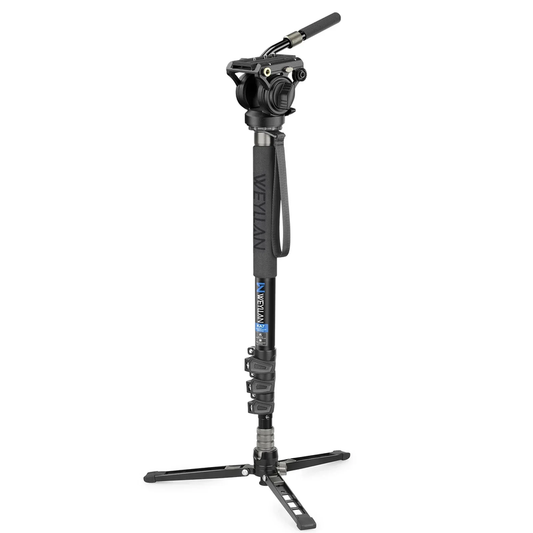 KA7 Professional Video Monopod Kit Unipod and Fluid Head Travel Tripod Stand Tel