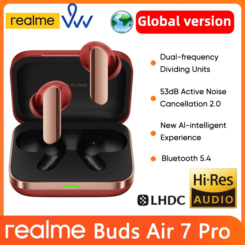 Original Global Version  Buds Air 7 Pro TWS Earphone 53Db Active Noise Cancellin
