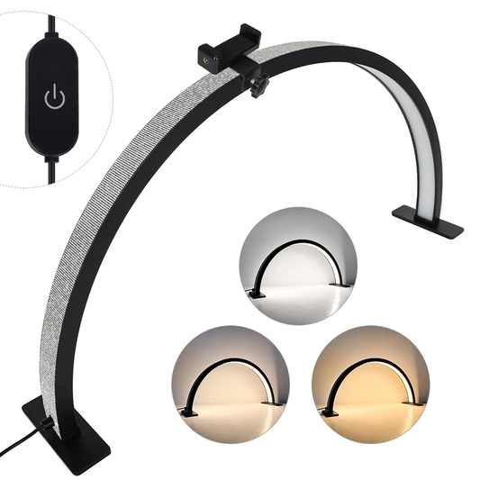 29 INCH Half Moon Nail Lamp 45W Half Moon Light Nail Desk Lamp Sparkle Nail Ligh