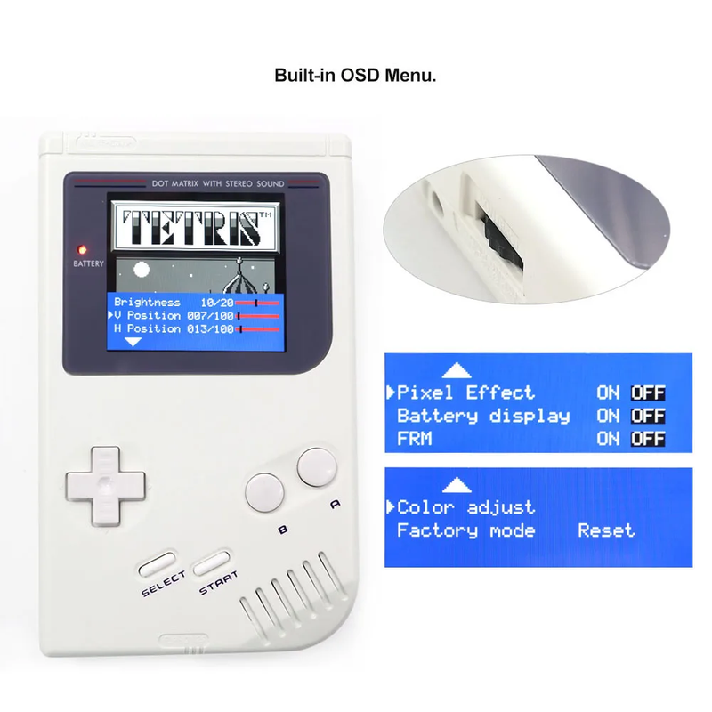 New 3.1 High Definition DMG GBO IPS Q5 Laminated Screen Kits W/Pre-Cut Shell B