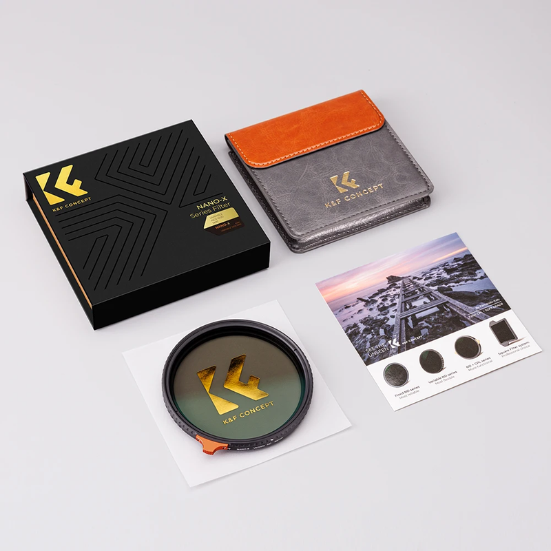 Variable ND Filter ND3 to ND1000 Multi Coated Adjustable Camera Lens Filters 49M