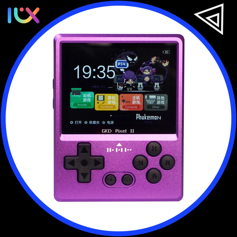 Gkd Pixel 2 Metal Handheld Game Console Retro Nostalgia Game Console 2.4In 640X4