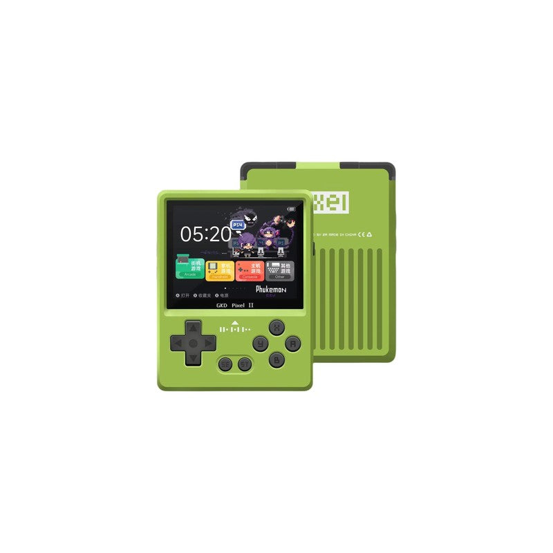 Gkd Pixel 2 Metal Handheld Game Console Retro Nostalgia Game Console 2.4In 640X4