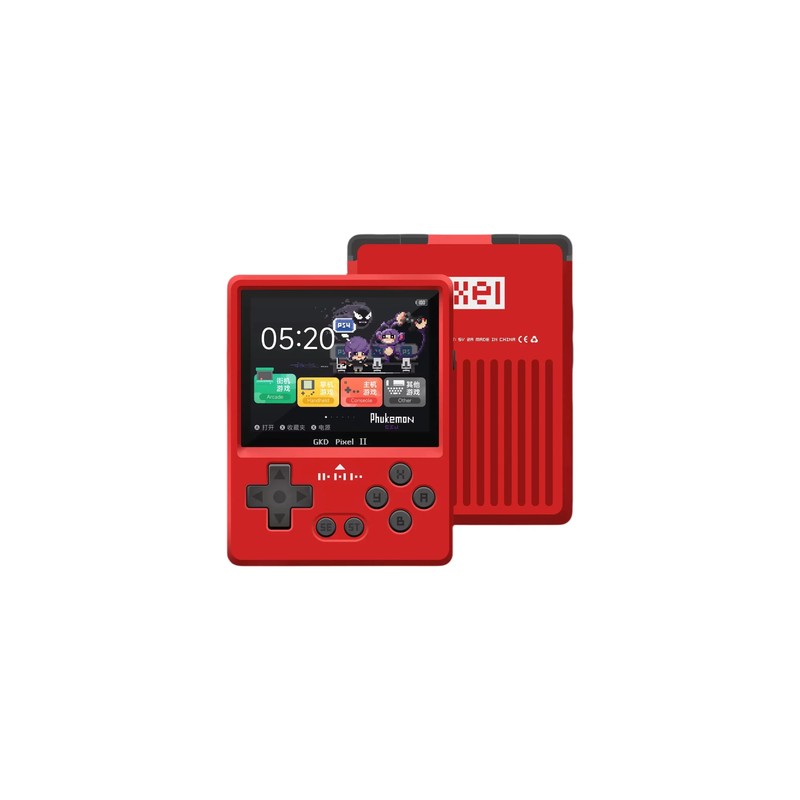 Gkd Pixel 2 Metal Handheld Game Console Retro Nostalgia Game Console 2.4In 640X4
