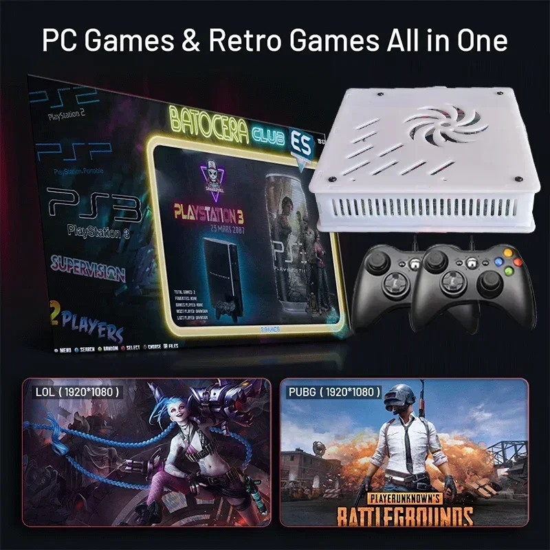 X8 Retro Game Console 4K HD Display 60 Emulator 500GB Storage 70000+Classic Game