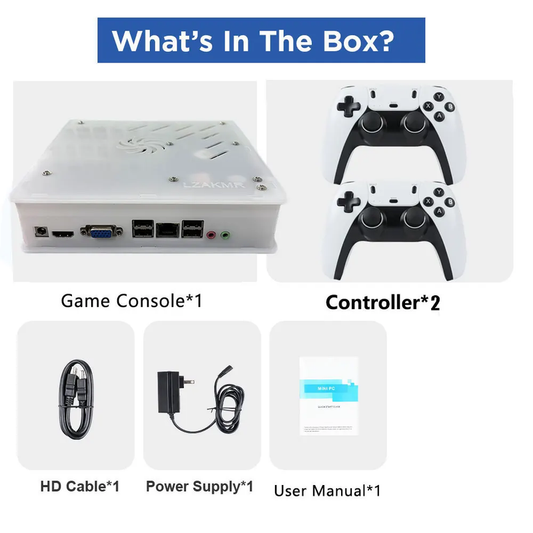 X8 Retro Game Console 4K HD Display 60 Emulator 500GB Storage 70000+Classic Game