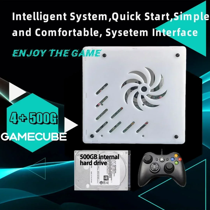 X8 Retro Game Console 4K HD Display 60 Emulator 500GB Storage 70000+Classic Game