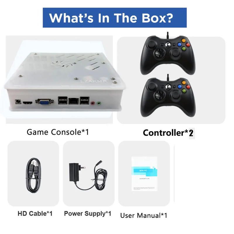 X8 Retro Game Console 4K HD Display 60 Emulator 500GB Storage 70000+Classic Game