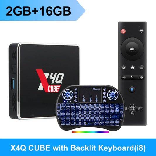 X4Q Cube PRO plus Extra Amlogic S905X4 TV Box Android 11 Winevine L1 AV1 CEC HDR