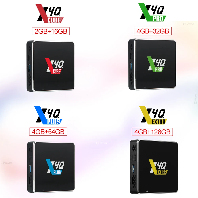 X4Q Cube PRO plus Extra Amlogic S905X4 TV Box Android 11 Winevine L1 AV1 CEC HDR