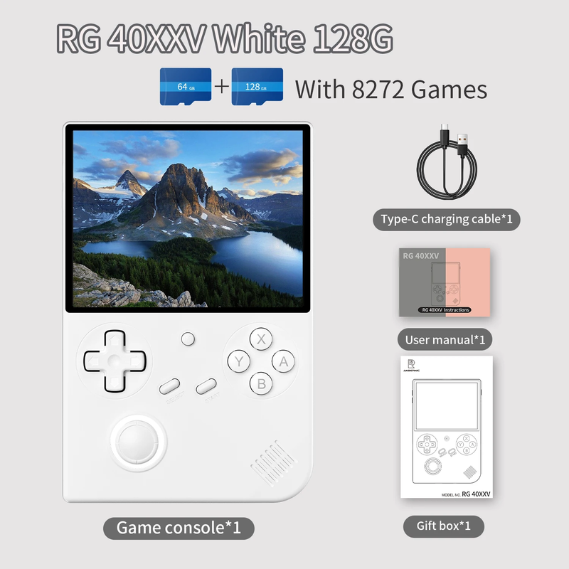 RG 40XXV RG40XXV Handheld Game Console Linux 64 Bit 4'' IPS Screen 3200Mah RGB Jo